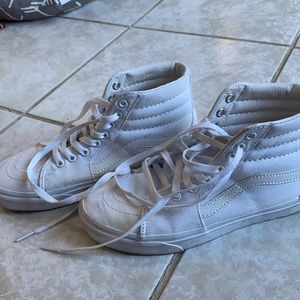 White high top vans